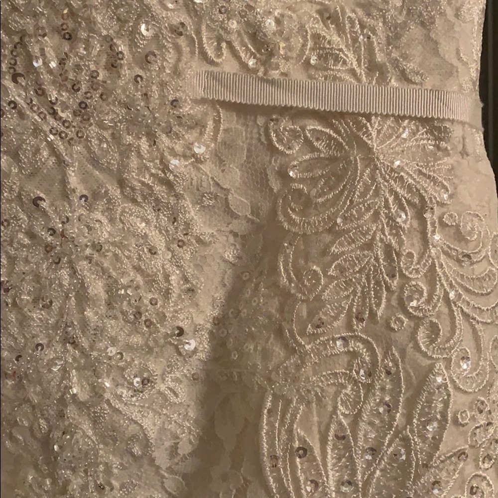 oleg cassini wedding dress size 4 - Picture 2 of 6